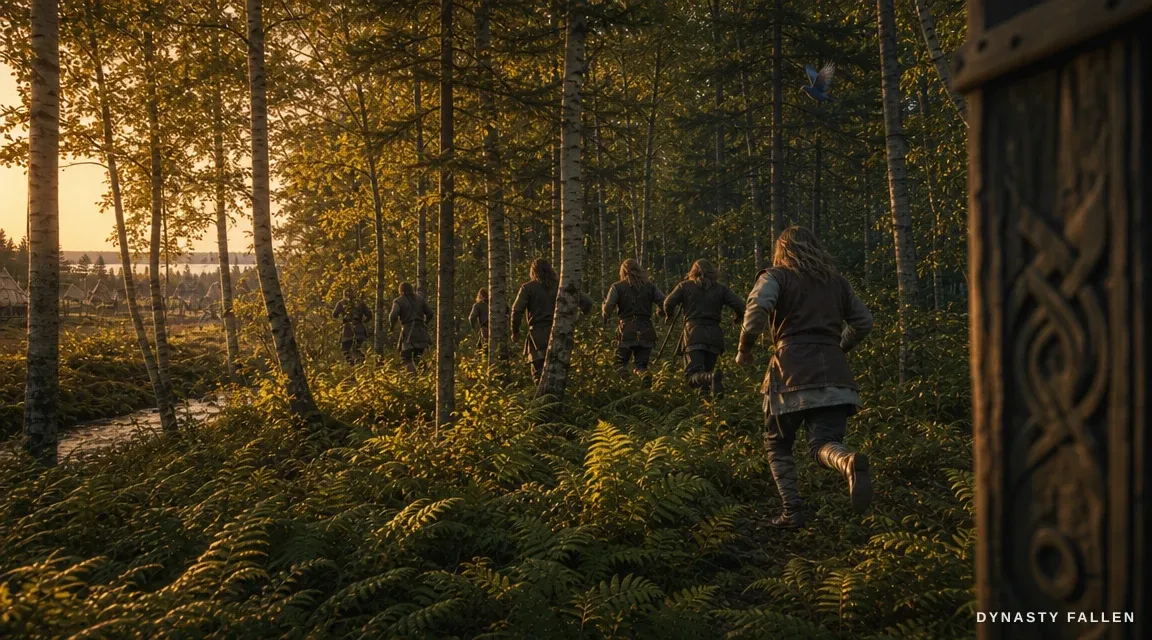 Wide of the Brake Forest at middle-distance from the camp th.
