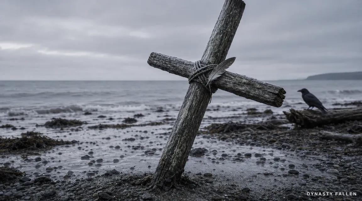 A close‑up of the Christian Cross High Water Mark on the Nor.