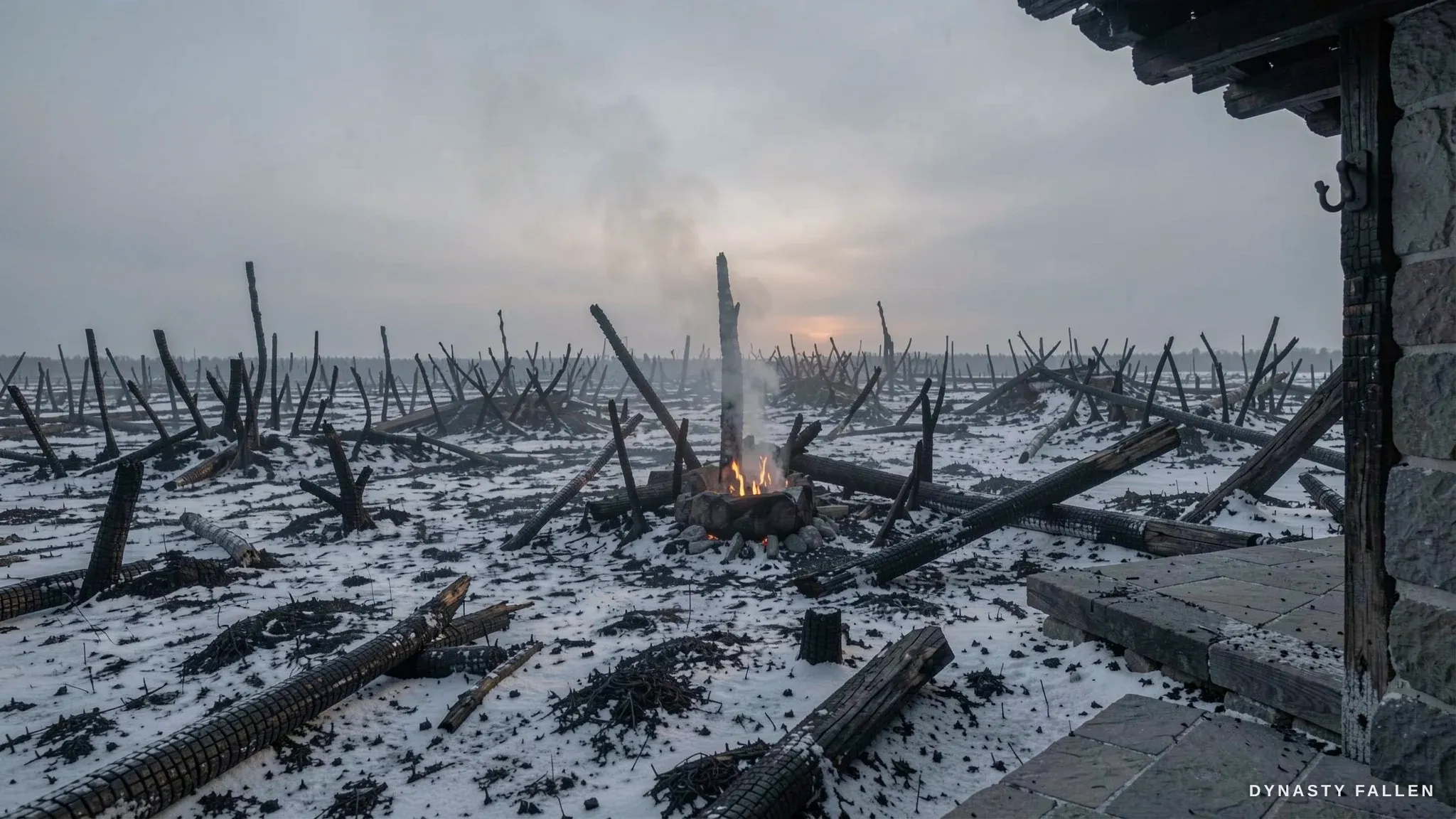 Ash Field Dawn spreads across the frame, revealing the longh.