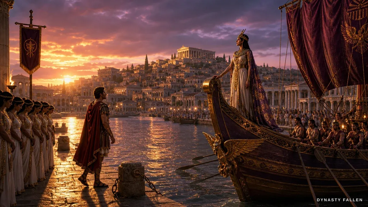 A sweeping wide view of the hill-crowned city of Tarsus above the river.