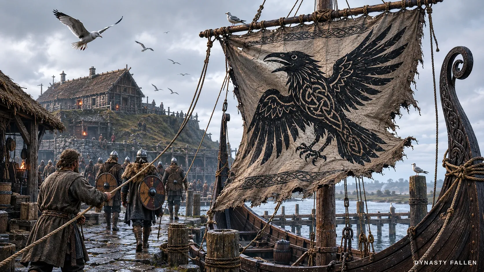 Humber Dock Wharf close-up captures the moment a Viking rave.